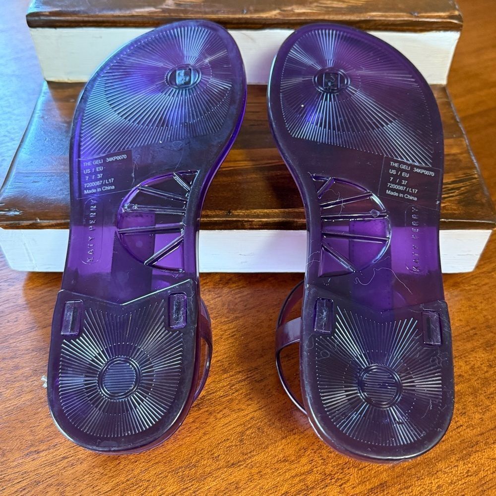 Katy Perry Collections The Geli Violet Sandals with Grape Fruit Detail Purple 7 - Picture 7 of 9